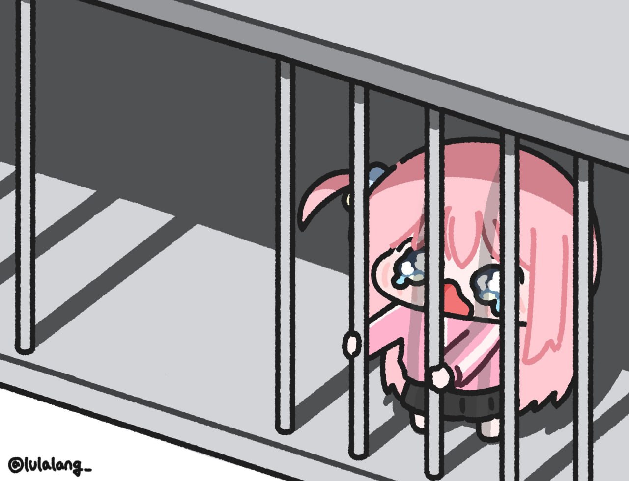 被困住了