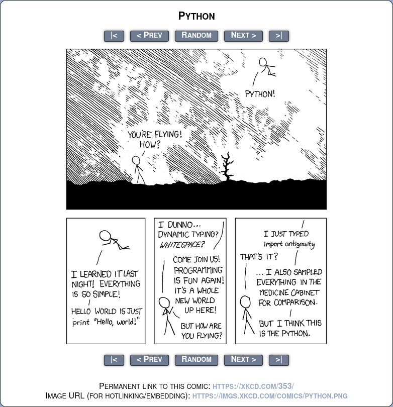 python antigravity