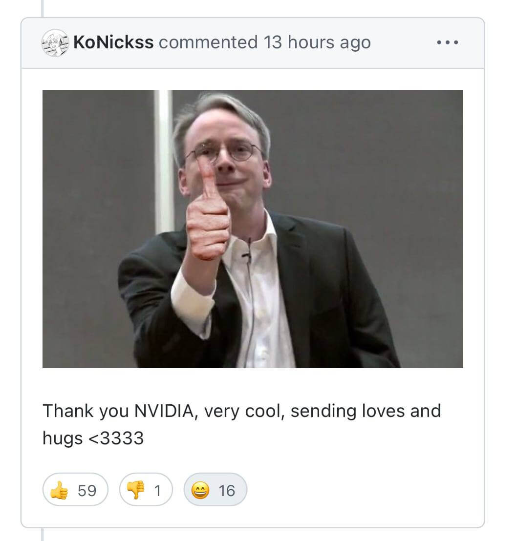 Thank you NVIDIA